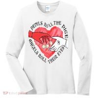Devils Dice Angels Eyes Valentines Day Women's Long Sleeve Shirt thumb 0