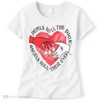 Devils Dice Angels Eyes Valentines Day Women's T-Shirt thumb 0