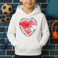 Devils Dice Angels Eyes Valentines Day Kids Hoodie thumb 2