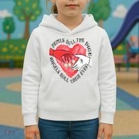 Devils Dice Angels Eyes Valentines Day Kids Hoodie thumb 3