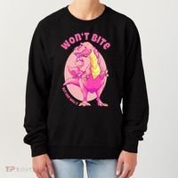 Dinosaur Dino And Daddysaurus Trex Funny Gift Women's Sweatshirt thumb 0