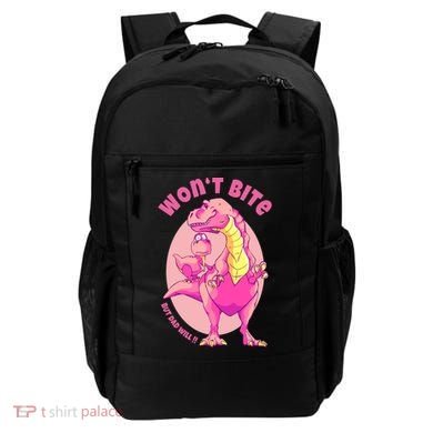 Dinosaur Dino And Daddysaurus Trex Funny Gift Backpack