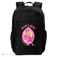 Dinosaur Dino And Daddysaurus Trex Funny Gift Backpack thumb 0