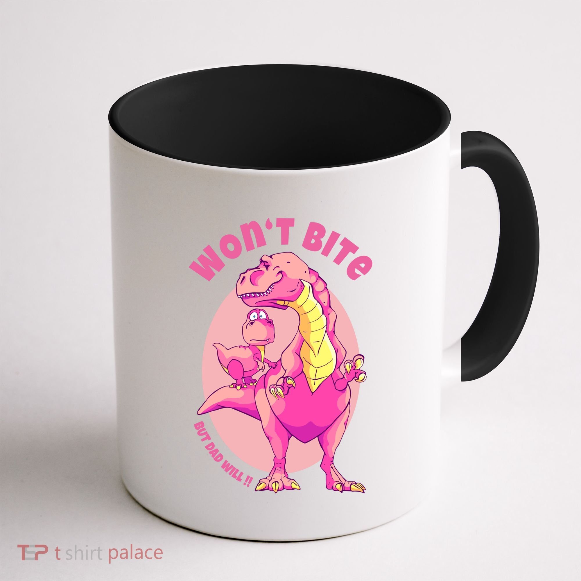 Dinosaur Dino And Daddysaurus Trex Funny Gift Coffee Mug