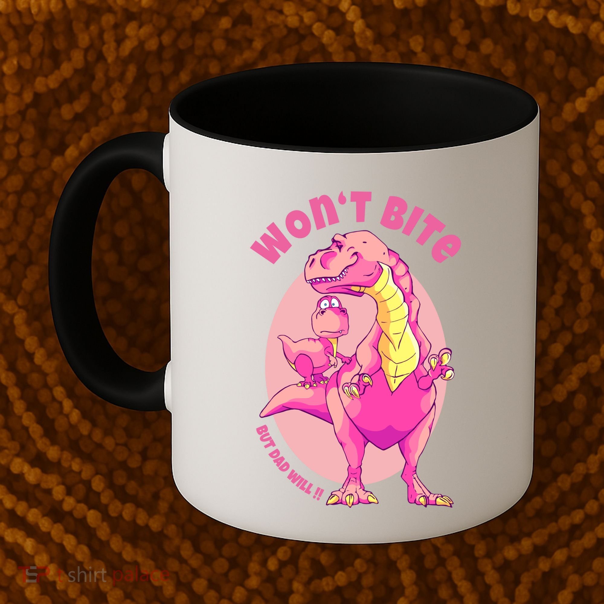 Dinosaur Dino And Daddysaurus Trex Funny Gift Coffee Mug