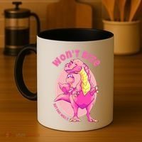 Dinosaur Dino And Daddysaurus Trex Funny Gift Coffee Mug thumb 4