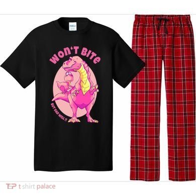 Dinosaur Dino And Daddysaurus Trex Funny Gift Pajama Set