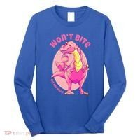 Dinosaur Dino And Daddysaurus Trex Funny Gift Long Sleeve Shirt thumb 0