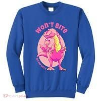 Dinosaur Dino And Daddysaurus Trex Funny Gift Sweatshirt thumb 0