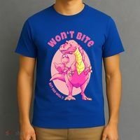 Dinosaur Dino And Daddysaurus Trex Funny Gift T-Shirt thumb 3