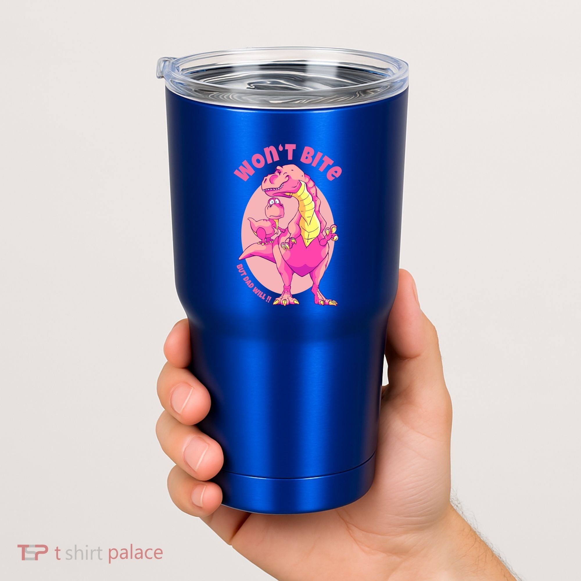 Dinosaur Dino And Daddysaurus Trex Funny Gift Tumbler