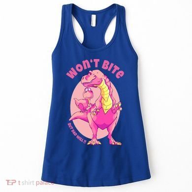 Dinosaur Dino And Daddysaurus Trex Funny Gift Women's Tank Top