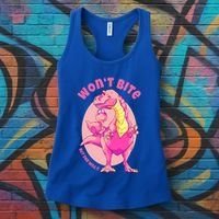 Dinosaur Dino And Daddysaurus Trex Funny Gift Women's Tank Top thumb 3