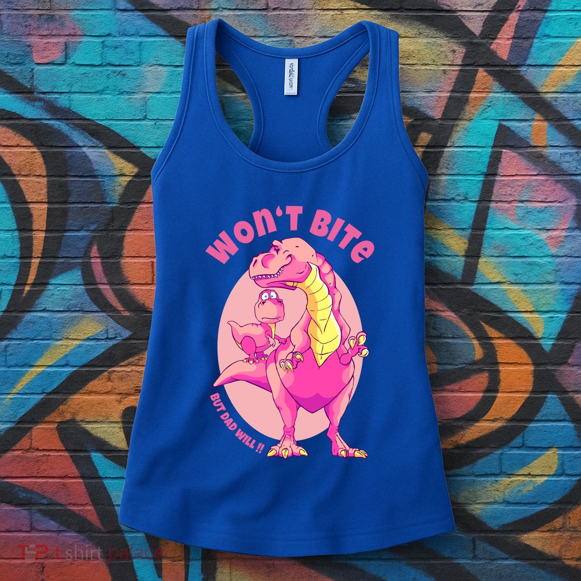 Dinosaur Dino And Daddysaurus Trex Funny Gift Women's Tank Top