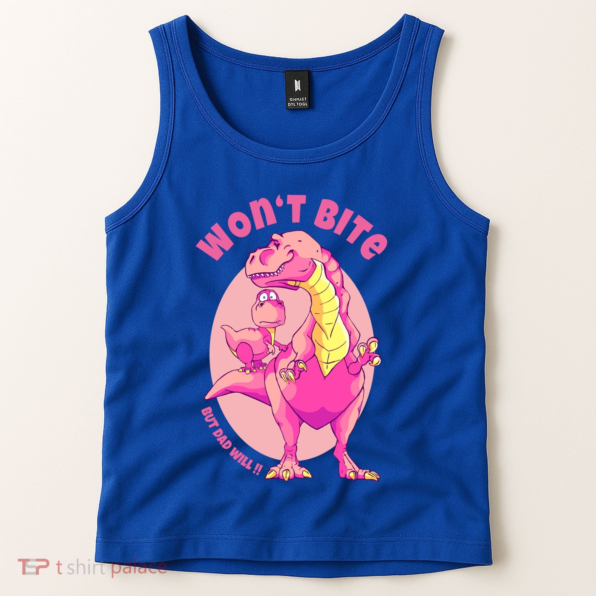 Dinosaur Dino And Daddysaurus Trex Funny Gift Tank Top