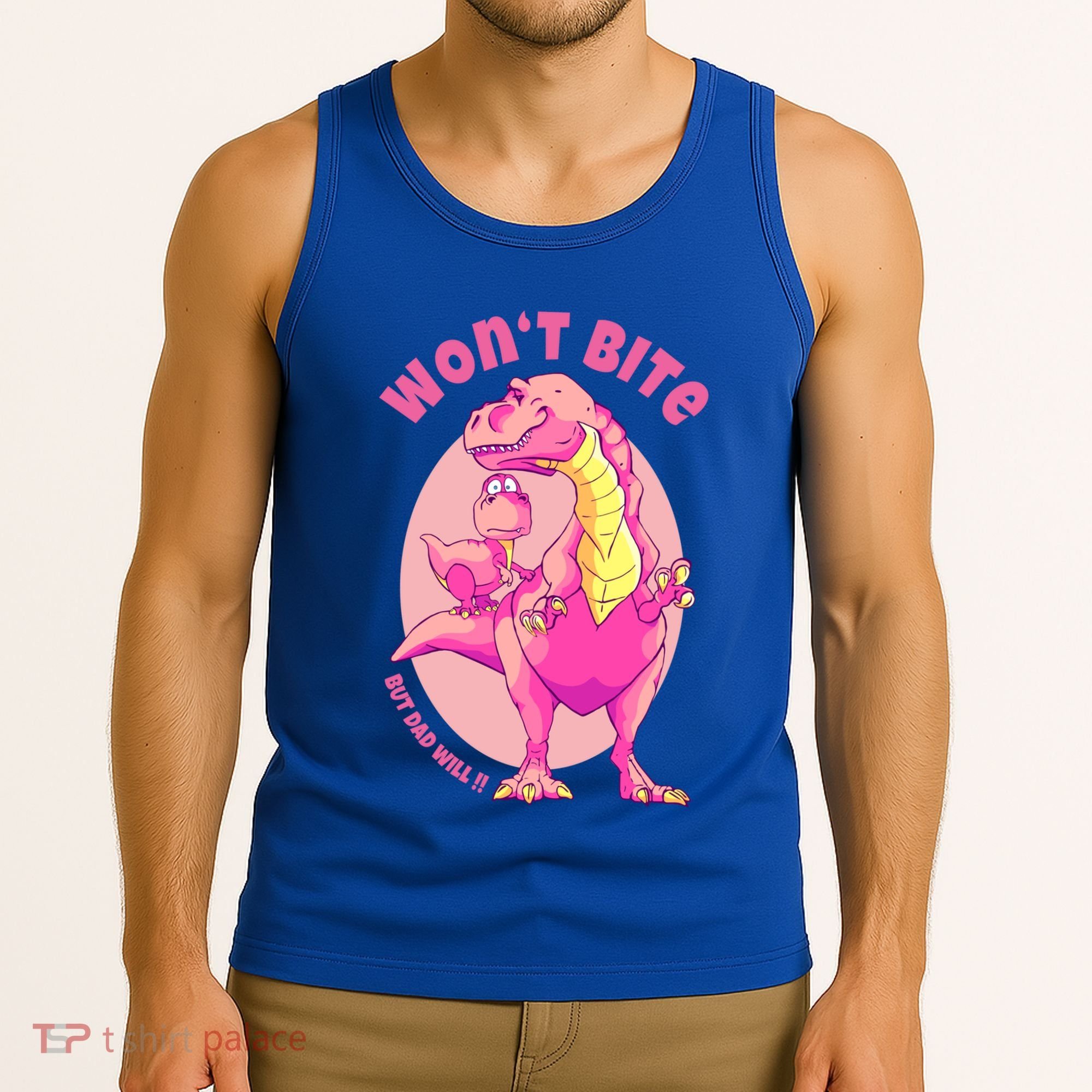 Dinosaur Dino And Daddysaurus Trex Funny Gift Tank Top