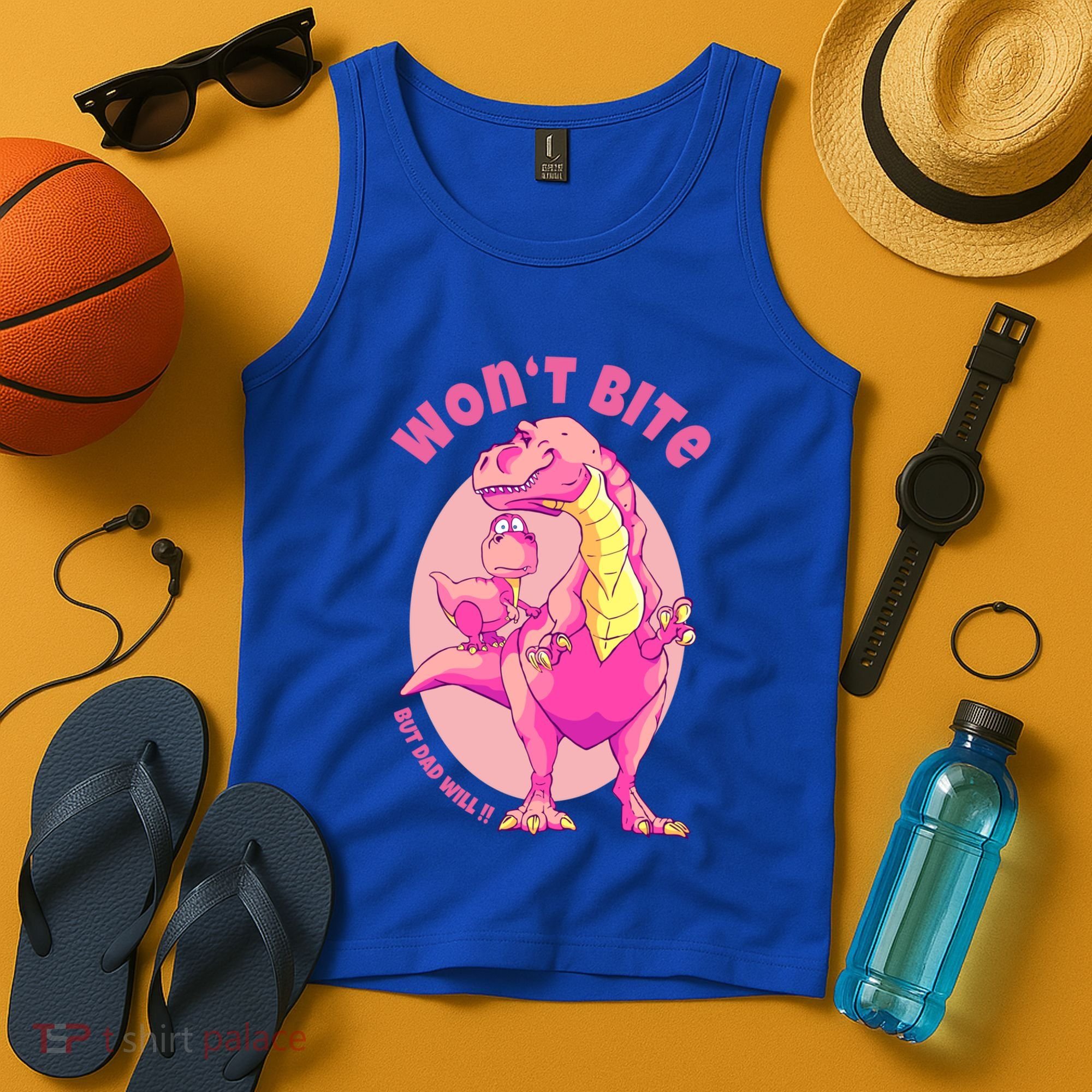 Dinosaur Dino And Daddysaurus Trex Funny Gift Tank Top
