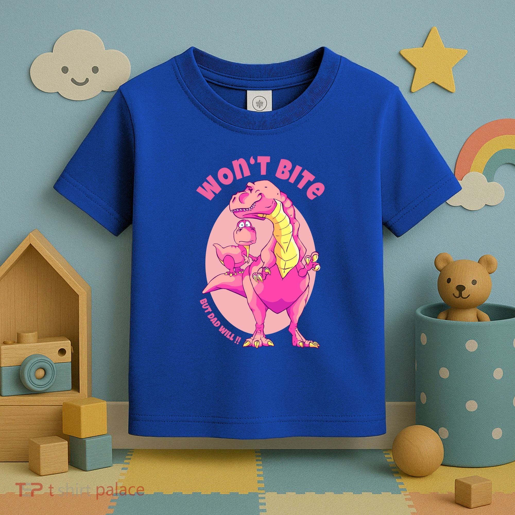 Dinosaur Dino And Daddysaurus Trex Funny Gift Toddler T-Shirt