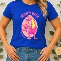 Dinosaur Dino And Daddysaurus Trex Funny Gift Women's T-Shirt thumb 2