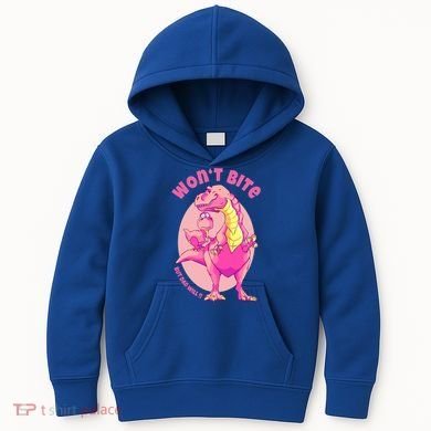 Dinosaur Dino And Daddysaurus Trex Funny Gift Kids Hoodie