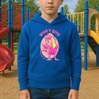 Dinosaur Dino And Daddysaurus Trex Funny Gift Kids Hoodie thumb 2