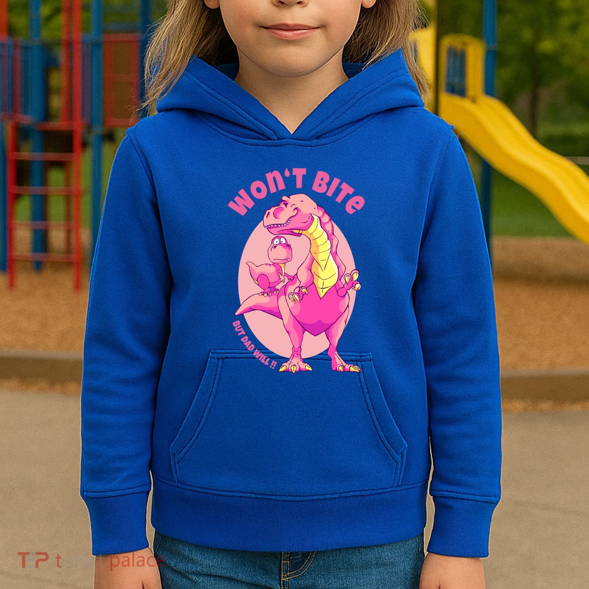 Dinosaur Dino And Daddysaurus Trex Funny Gift Kids Hoodie