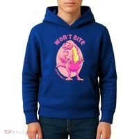 Dinosaur Dino And Daddysaurus Trex Funny Gift Kids Hoodie thumb 4