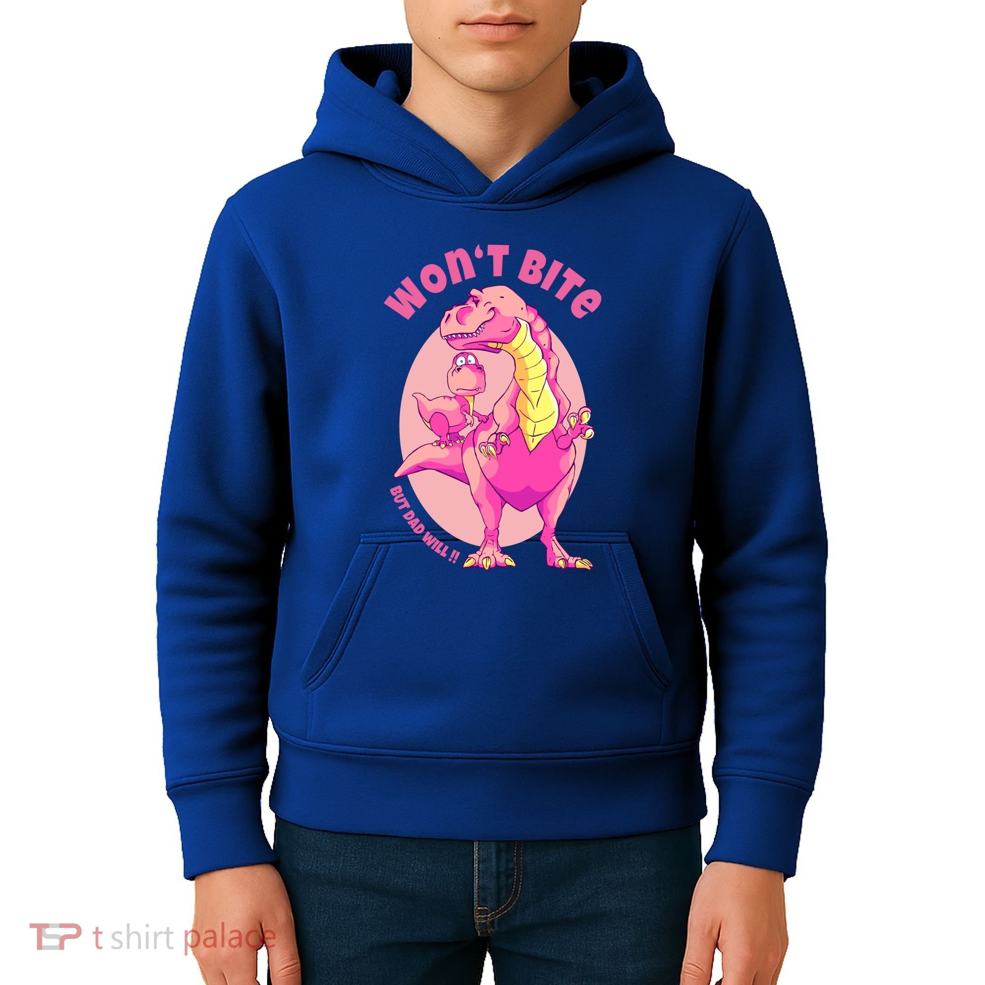 Dinosaur Dino And Daddysaurus Trex Funny Gift Kids Hoodie