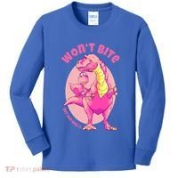 Dinosaur Dino And Daddysaurus Trex Funny Gift Kids Long Sleeve Shirt thumb 0