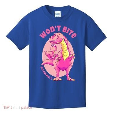 Dinosaur Dino And Daddysaurus Trex Funny Gift Kids T-Shirt