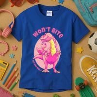 Dinosaur Dino And Daddysaurus Trex Funny Gift Kids T-Shirt thumb 3
