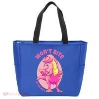 Dinosaur Dino And Daddysaurus Trex Funny Gift Tote Bag thumb 0