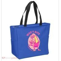 Dinosaur Dino And Daddysaurus Trex Funny Gift Tote Bag thumb 2