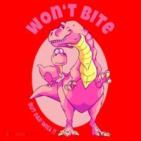 Dinosaur Dino And Daddysaurus Trex Funny Gift Santa Hat thumb 1