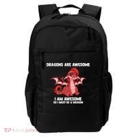 Dragons Dragons Are Awesome I'm A Dragon Girls Backpack thumb 0