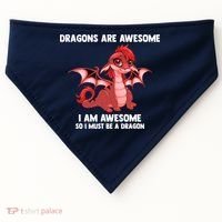 Dragons Dragons Are Awesome I'm A Dragon Girls USA-Made Doggie Bandana thumb 0