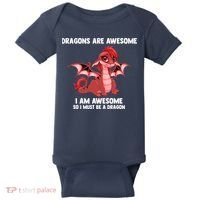Dragons Dragons Are Awesome I'm A Dragon Girls Baby Bodysuit thumb 0