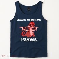 Dragons Dragons Are Awesome I'm A Dragon Girls Tank Top thumb 2