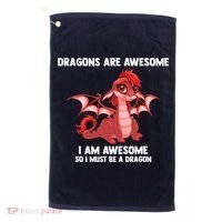 Dragons Dragons Are Awesome I'm A Dragon Girls Golf Towel thumb 0