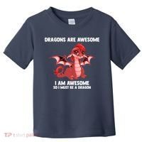 Dragons Dragons Are Awesome I'm A Dragon Girls Toddler T-Shirt thumb 0