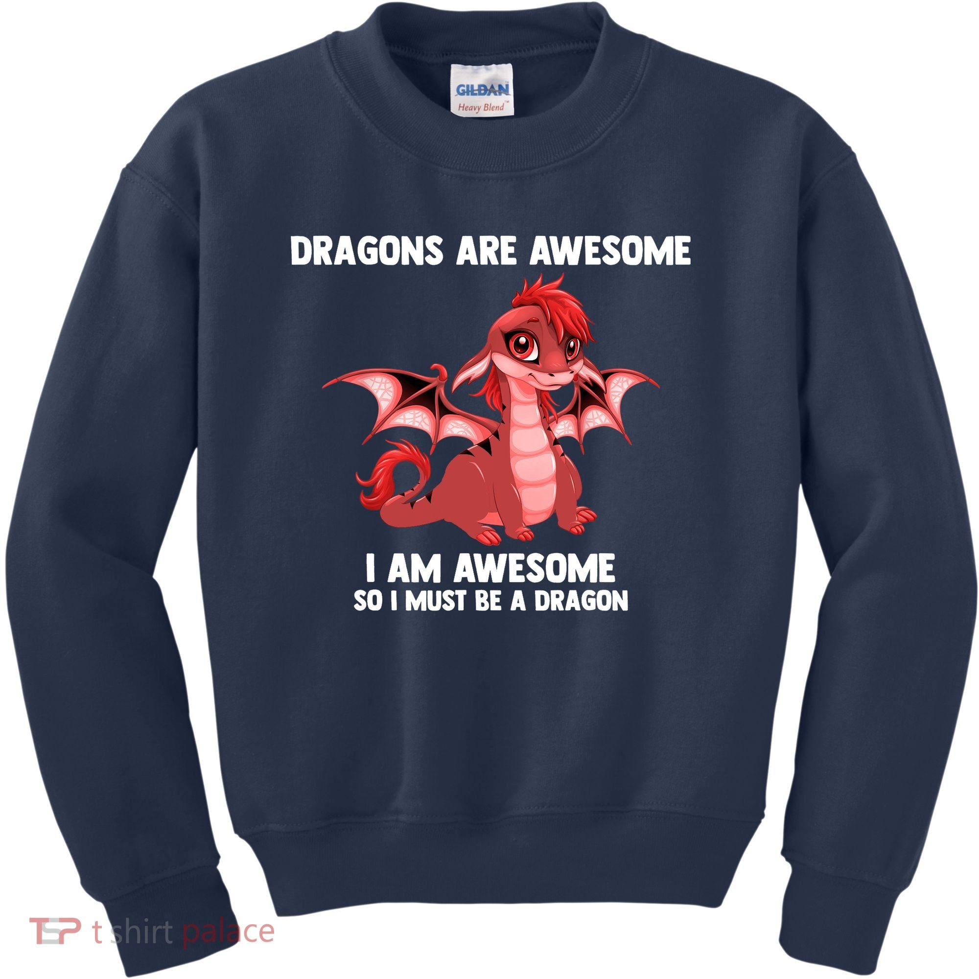Dragons Dragons Are Awesome I'm A Dragon Girls Kids Sweatshirt