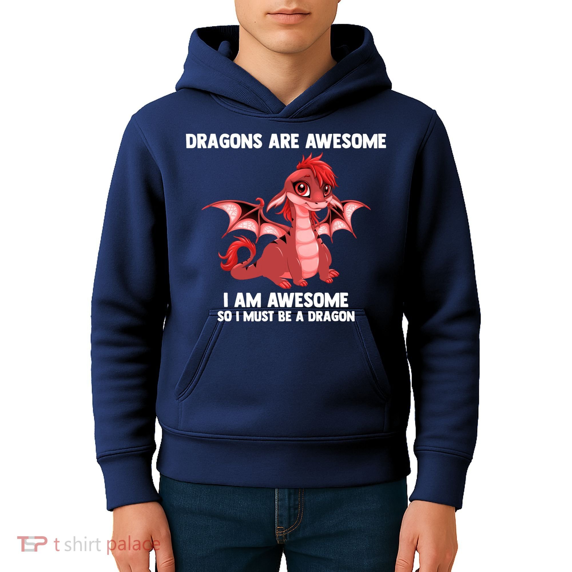 Dragons Dragons Are Awesome I'm A Dragon Girls Kids Hoodie