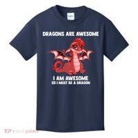 Dragons Dragons Are Awesome I'm A Dragon Girls Kids T-Shirt thumb 0