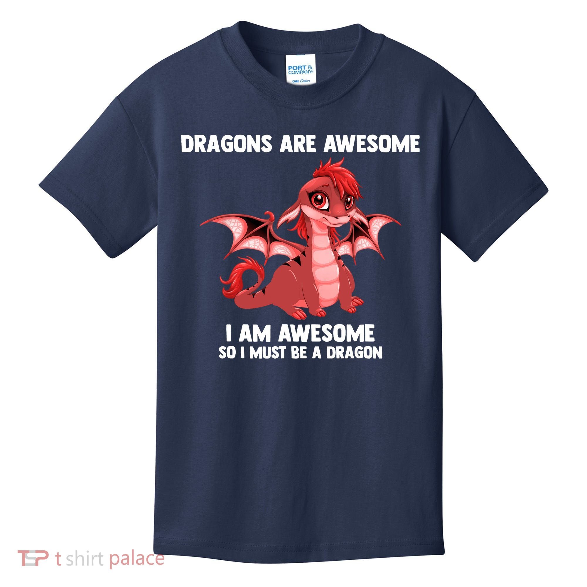 Dragons Dragons Are Awesome I'm A Dragon Girls Kids T-Shirt