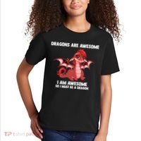Dragons Dragons Are Awesome I'm A Dragon Girls Kids T-Shirt thumb 2
