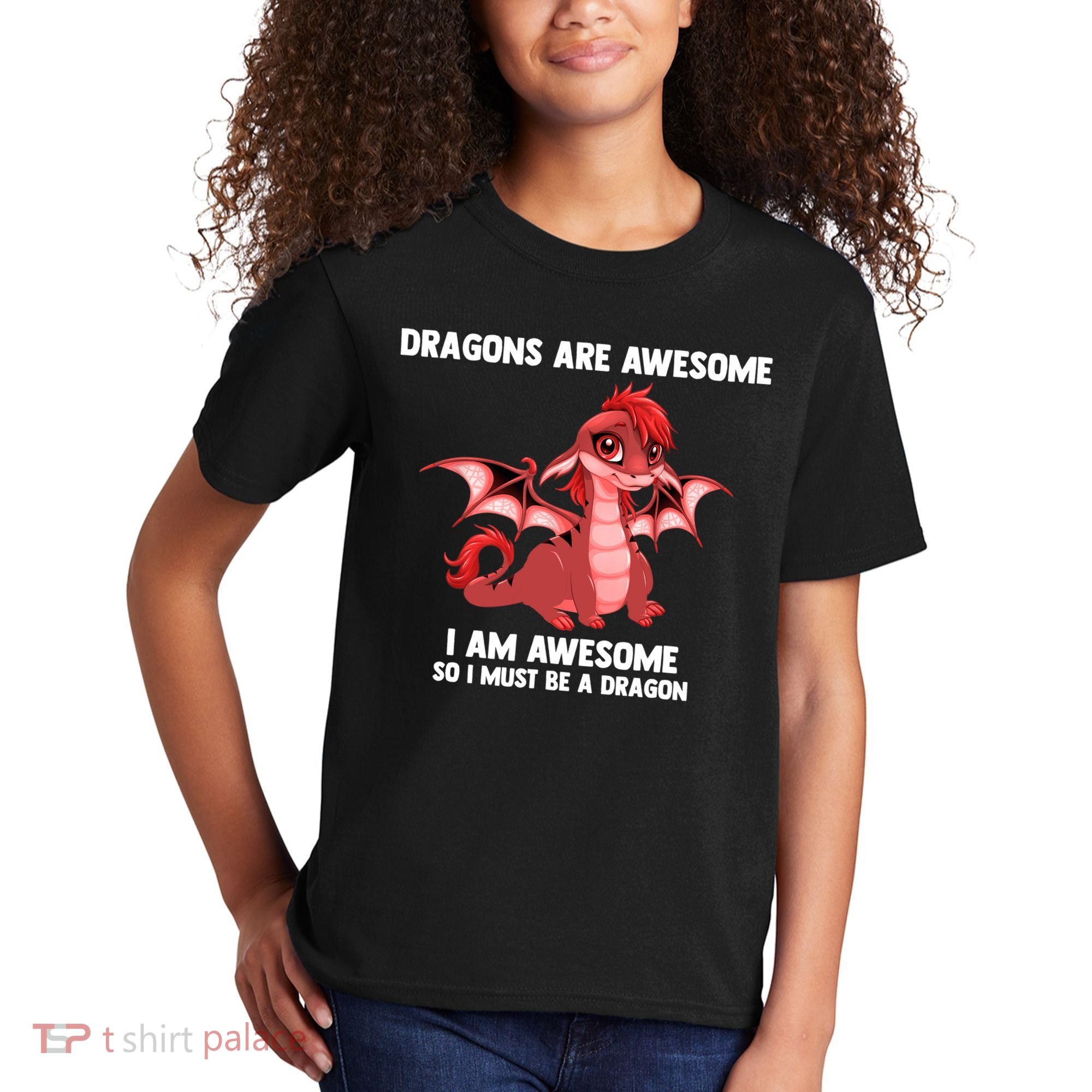 Dragons Dragons Are Awesome I'm A Dragon Girls Kids T-Shirt