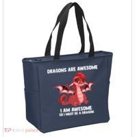 Dragons Dragons Are Awesome I'm A Dragon Girls Tote Bag thumb 2