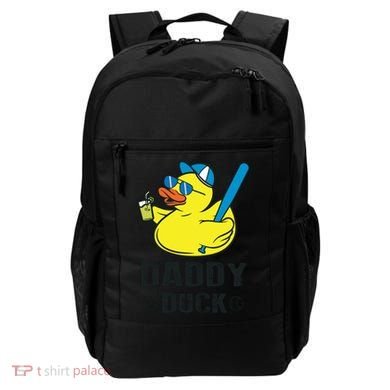 Daddy Duck Baseball Dad Rubber Duck Gift Backpack