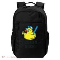 Daddy Duck Baseball Dad Rubber Duck Gift Backpack thumb 0