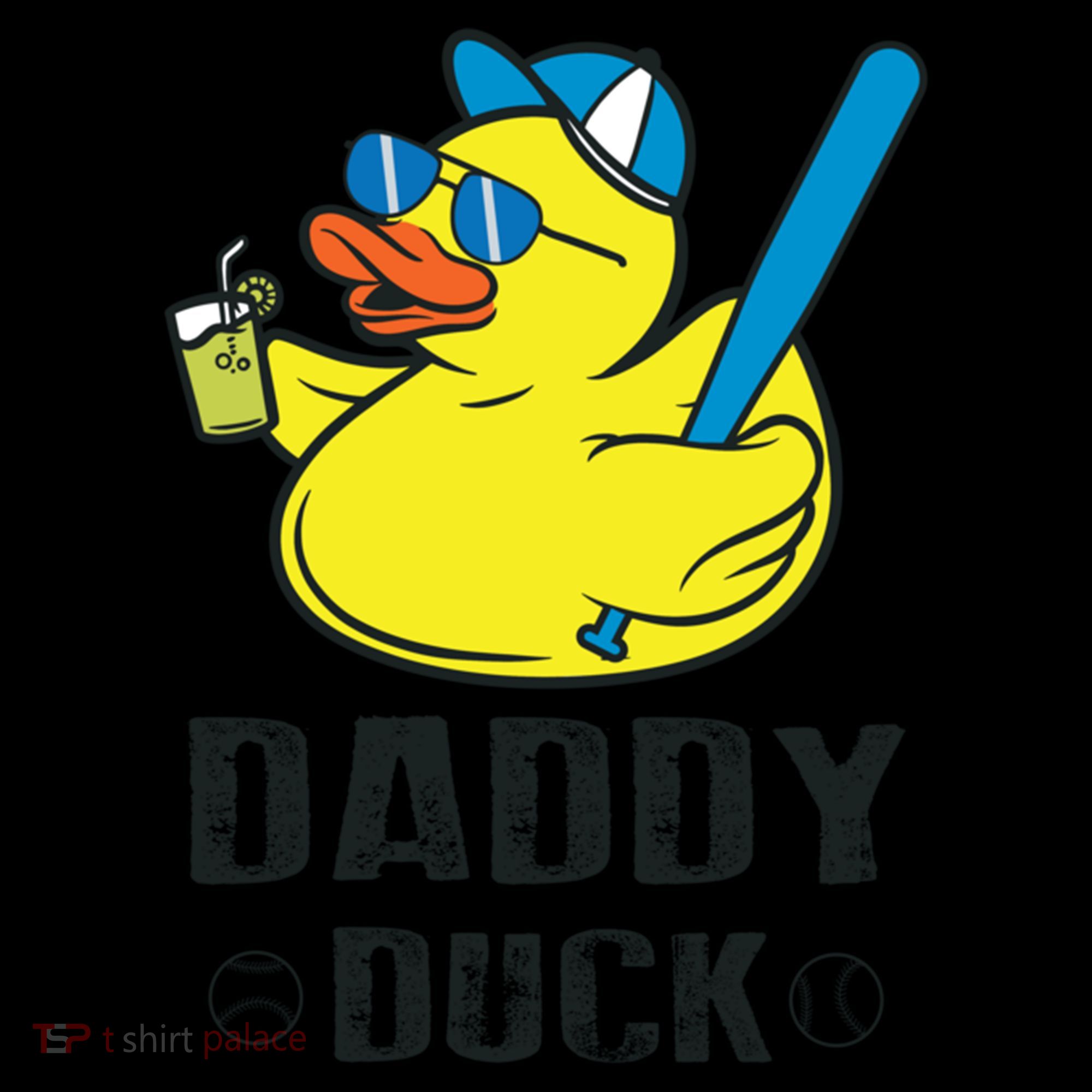 Daddy Duck Baseball Dad Rubber Duck Gift Backpack